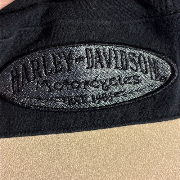Harley-Davidson Black Skull Cap Lrg - Picture 7 of 7